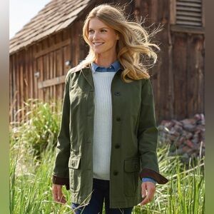 L.L. Bean Adirondack Barn Coat XL Loden Thinsulate Utility Riding Jacket